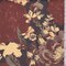 Rust/Gold/Black Floral Printed Velveteen Decor Fabric By the Yard